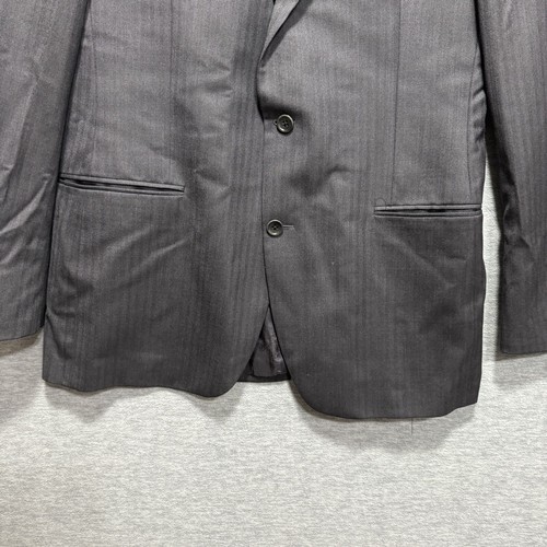 Brooks Brothers 1818 Fitzgerald SaXXon Men’s 41L Wool Suit Jacket Charcoal Gray - Picture 3 of 12