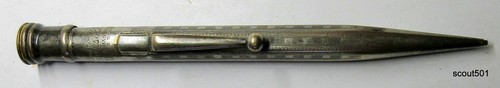 Antica matita meccanica Art Decò Redipoint Ingersoll argento laminato 1,18 mm Lea - Foto 4 di 11