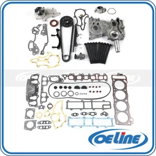 Fit 85-95 Toyota Pickup Timing Chain Cover Kit Head Gasket Bolt Water Oil Pump
