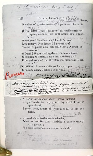 1968 Walt Whitman's Blue Book Facsimile and Textual Analysis by Arthur Golden - 第 9/10 張圖片
