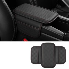 Reposabrazos Coche Consola Central Caja Soporte Codo Cojín Cuero PU Anti Arañazos