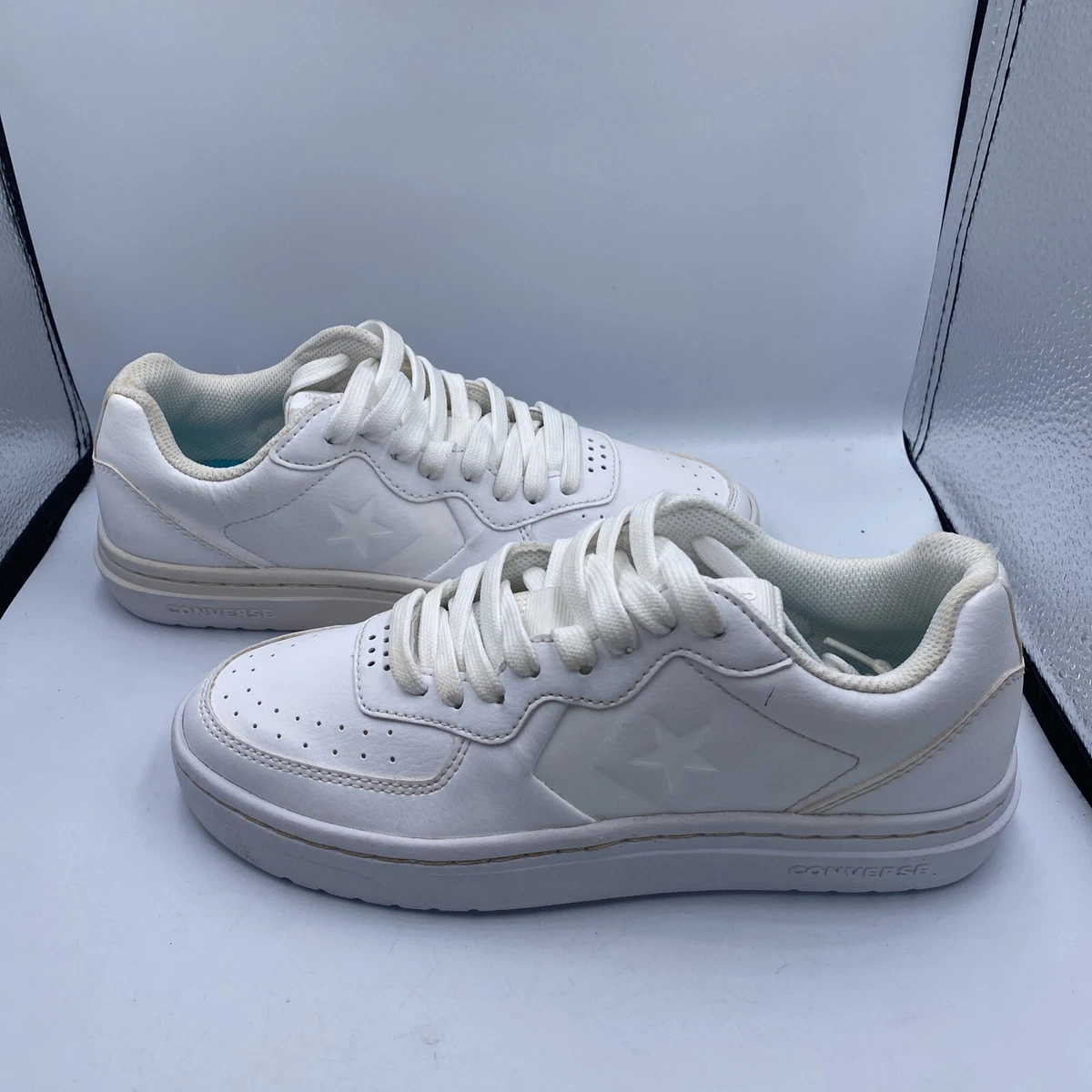 Ox White Leather Trainers Size UK 4 EUR 37 |