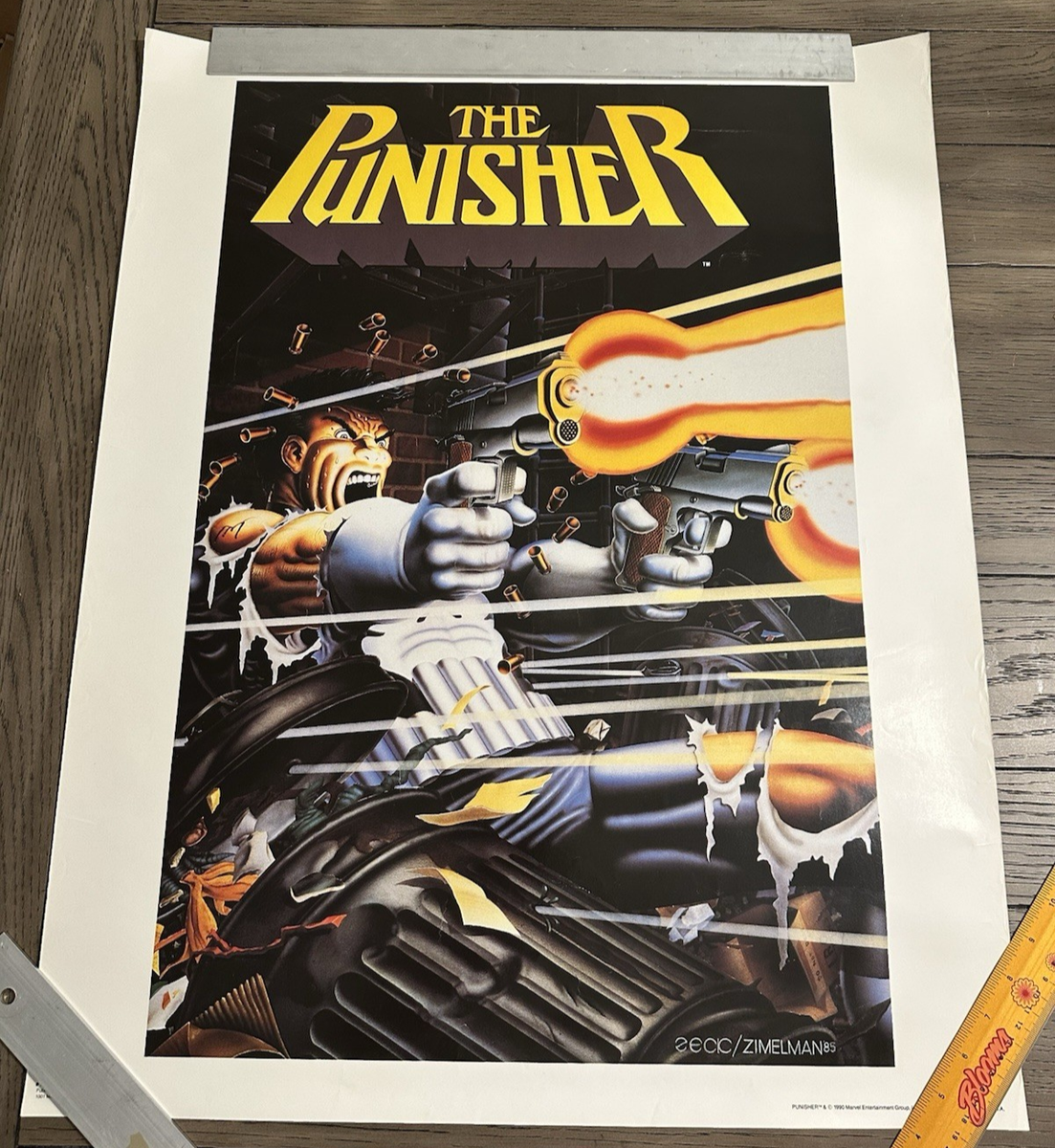 Marvel Comics The Punisher Poster 1990 22