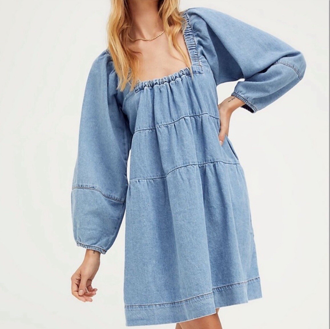 Free People Lou Jean Babydoll Dress | eBay