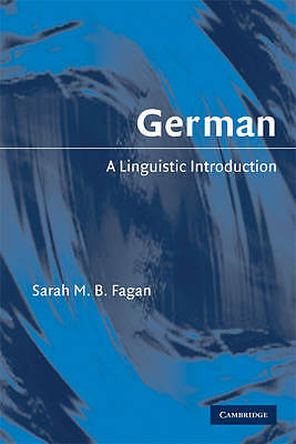 German A Linguistic Introduction Fagan Paperback Cambridge University Press