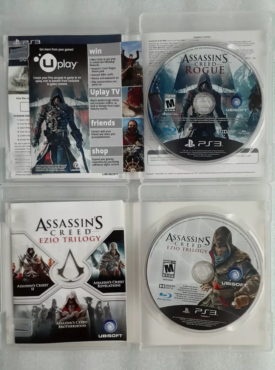 Sony Playstation 3 Assassins Creed Lot 4 Games