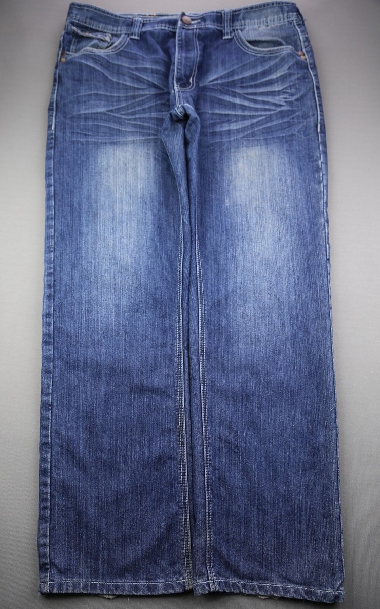 Vintage Men's Jinzu Denim Jeans Straight Leg Flap Pocket