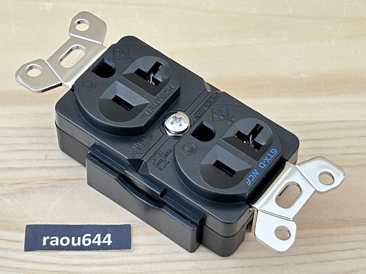 FURUTECH GTX-D-NCF(R) 20A Wall Socket Outlet Rhodium Plated from