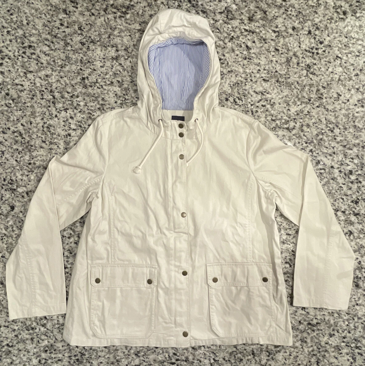 GAP Hoodie Zipper Jacket Size Large Chino button up Comfort rn# 54023 #G035