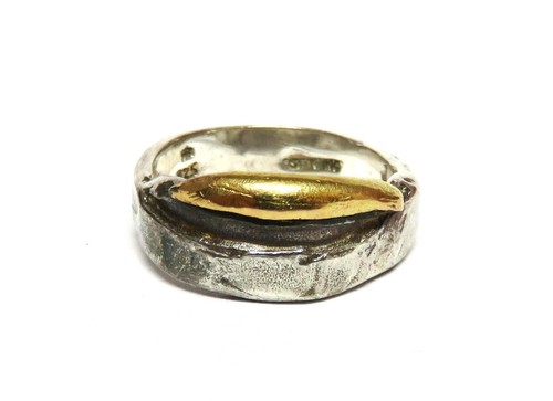 Designer Atelier Reister & Becker 925 Silber & 750 Gold Ring - Gr. 54 - Bild 4 von 10