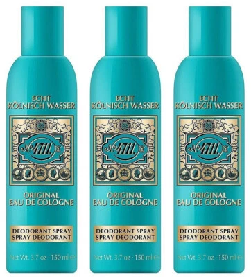 4711 Echt Kölnisch Wasser Deo Spray Original Eau de Cologne Deodorant 3x 150ml