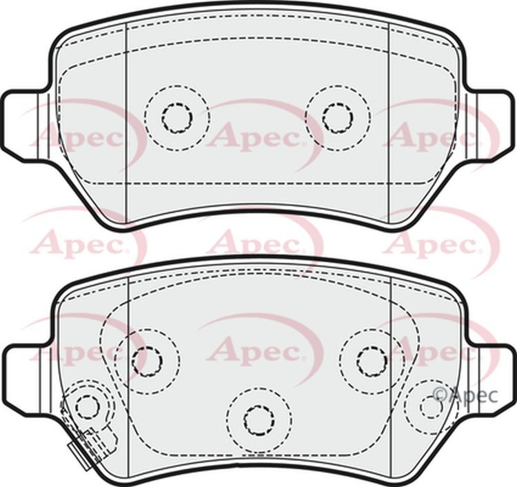 Apec Brake Pads Rear R90 Premium 58302A2A30 5028906064129 PAD1981