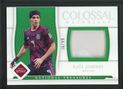 2022 RAUL JIMENEZ 36/99 JERSEY PANINI NATIONAL TREASURES FIFA ROAD 