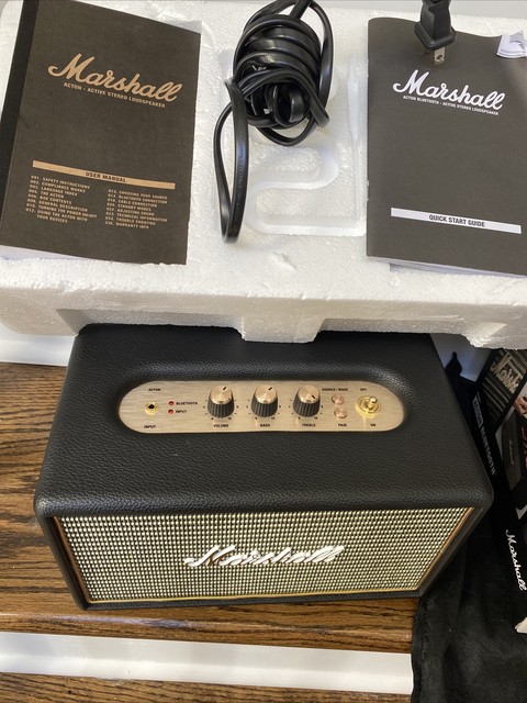 marshall acton ii bluetooth speaker in black