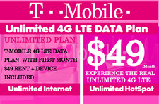 T-Mobile UNLIMITED 4G LTE Hotspot Router for Home  RV Internet with First Month