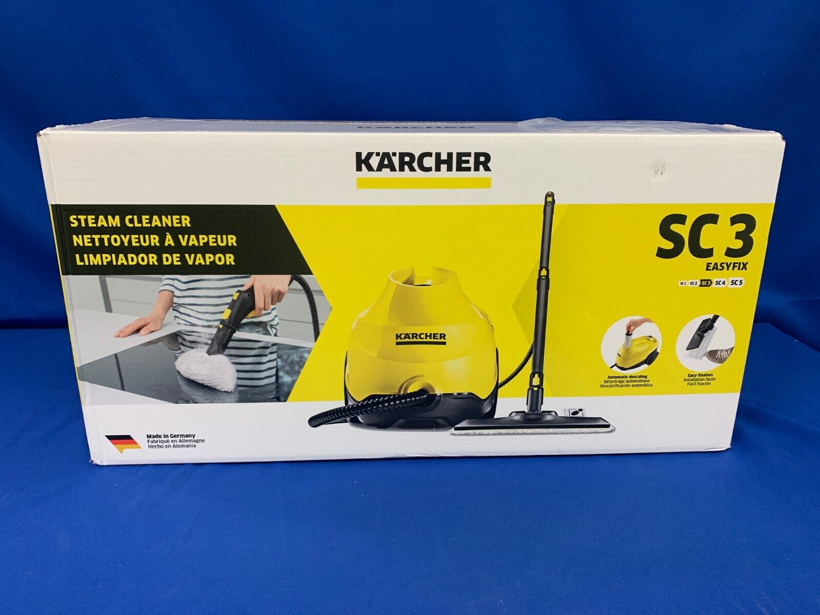 Kärcher, SC 3 EasyFix Steam Cleaner, Deep Cleaning w Tap Water w/o  Chemicals 886622029274