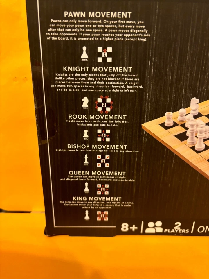 Clásico Juego Madera Colección JEDREZ 1 Tablero Madera 32 Piezas Ajedrez Foto 3 de 4