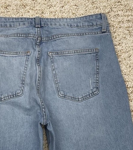 LC Lauren Conrad Crop Jeans Women's Size 12 Distressed High Rise (32x26) - Picture 16 of 22