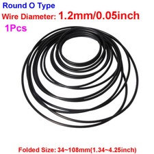 1.2mm Round O Type Rubber Drive Belt Tape for Cassette Player Recorder Turntable