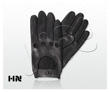 MEN'S SOFT GENUINE REAL LEATHER GLOVES FASHION MOTOR BIKE CAR BUS DRIVING GLOVE