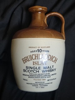 Rare BRUICHLADDICH Islay 10 Year Scotch Whisky EMPTY Bottle/Jug