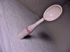 VINTAGE Coca-Cola White Ice Cream Plastic Scoop Coca Cola RARE