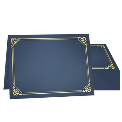 50 Packs Certificate Holders, Navy Blue Diploma Holders, Certificate Covers w...