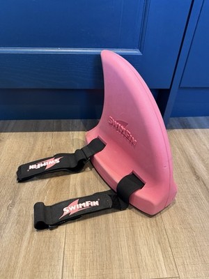 SwimFin Pink Haifischflosse Schwimmschwimmer Kinder Schwimmhilfe 15-30kg verstellbare Träger