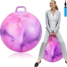 Hopper Ball for Adults, 29 Inch Bouncing Ball Hippity Ball with Handle Rubber H