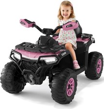 Bici Elettrica Quad, 12V Bambini Ride-On ATV, with Music, per Età 32-64 Mesi