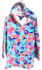 Lands' End XS Multicolor Long Sleeve Hoodie Cover-up Pullover Kangaroo Pocket