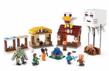 Ghast Balloon Village Attack | Building Blocks MOC | Minifigure | Diamond Sword