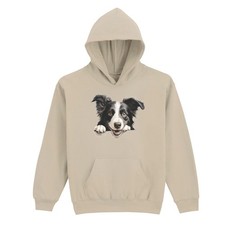Border Collie Puppy Dog Animals Kids Hoodie Graphic Design Childrens Hooded