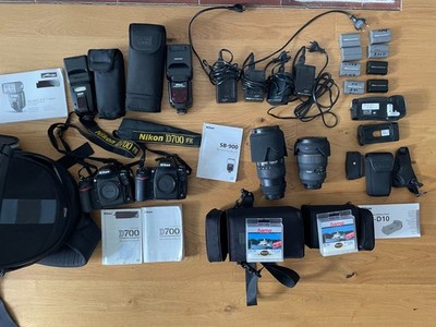 Zwei Nikon-Kameras D700 & Zubehörpaket & Fotorucksack& Blitze -  guter Zustand!