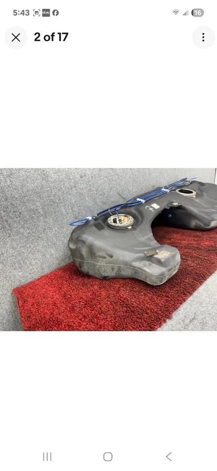 BMW 325i 2003 1999-2006 E46 tanque de combustible de gasolina de fábrica montaje de plástico OEM 130 k Foto 2 de 4