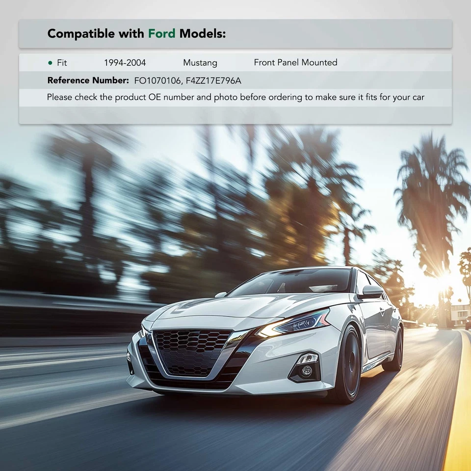 Soporte de parachoques delantero izquierdo o derecho de acero para Ford Mustang 1994-2004 F4ZZ17E796A Foto 2 de 4