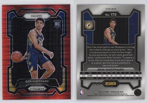 2023-24 Panini Prizm Red Seismic Prizm /299 Ben Sheppard #172 Rookie RC
