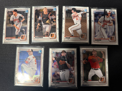 2020 Bowman Draft Chrome - BALTIMORE ORIOLES Team Set w/ Heston Kjerstad