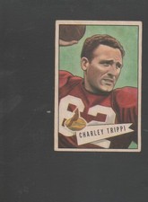 1952 Bowman Small Football Card #12 Charley Trippi-Chicago Cardinals Vg Card