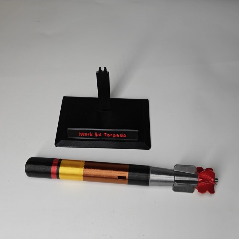Modello Siluro US Navy MK 54 - 20cm Scala 1:12 - Collezione Militare Stampa 3D foto 4