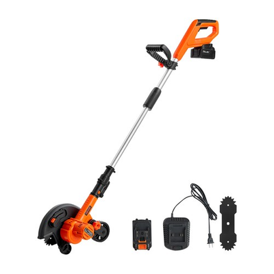 #ad VEVOR Lawn Edger Battery Powered Cordless Edger Lawn Tool 8.8 inch Blade Length $110.99