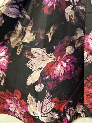 $188 NWT Tahari Arthur Levine Belted Pleated Dress Sz 10 Pink Red Bouquet - Picture 7 of 7