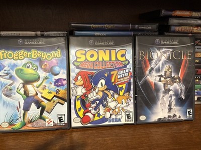GameCube Games CIB Bundle bionicle Sonic Mega Collection Frogger Beyond Tested