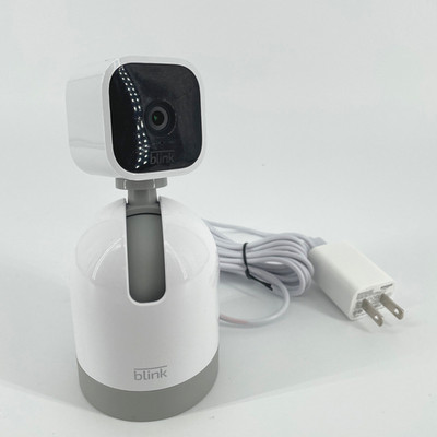 Blink Mini Pan-Tilt Indoor Wired 1080P Security Camera - White