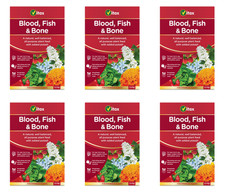 6x Vitax Blood Fish Bone Organic Fertiliser Fruit Vegetables Flower Growth 2.5kg 3.67 per kilo