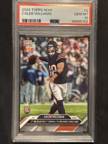 2024 Topps Now Caleb Williams #2 PSA 10