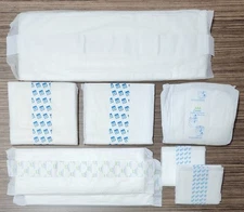 8 Pack ABDL Diaper Booster Pads Vintage Bambino , Rearz, Attends, Secure