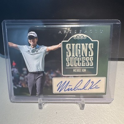 2026 Upper Deck Artifacts Golf- Michael Kim Signs of Success Auto #SS-MK