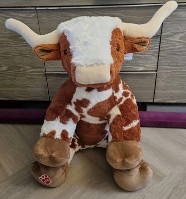 Build A Bear riesige Highland Longhorn Kuh Plüsch neu mit Etikett 