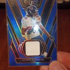 Panini 2025 Select Rookie Luther Burden III Blue Prizm #RSW-LBN Bears